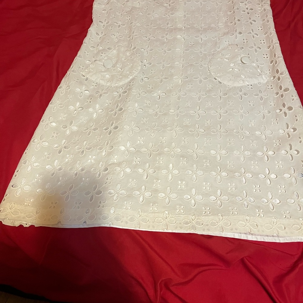 Madison Leigh White Eyelet Mini Dress - Picture 2 of 5